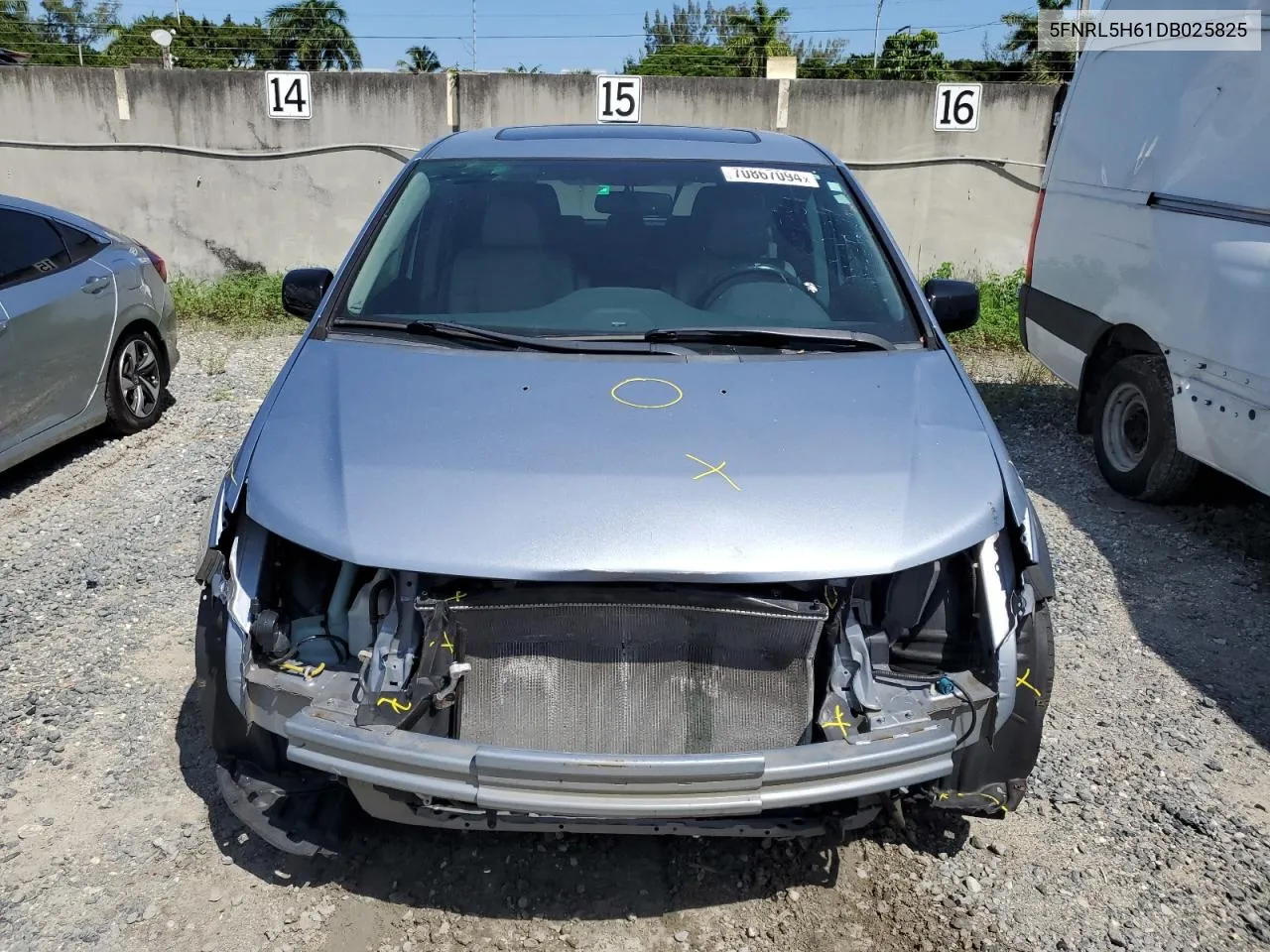 5FNRL5H61DB025825 2013 Honda Odyssey Exl