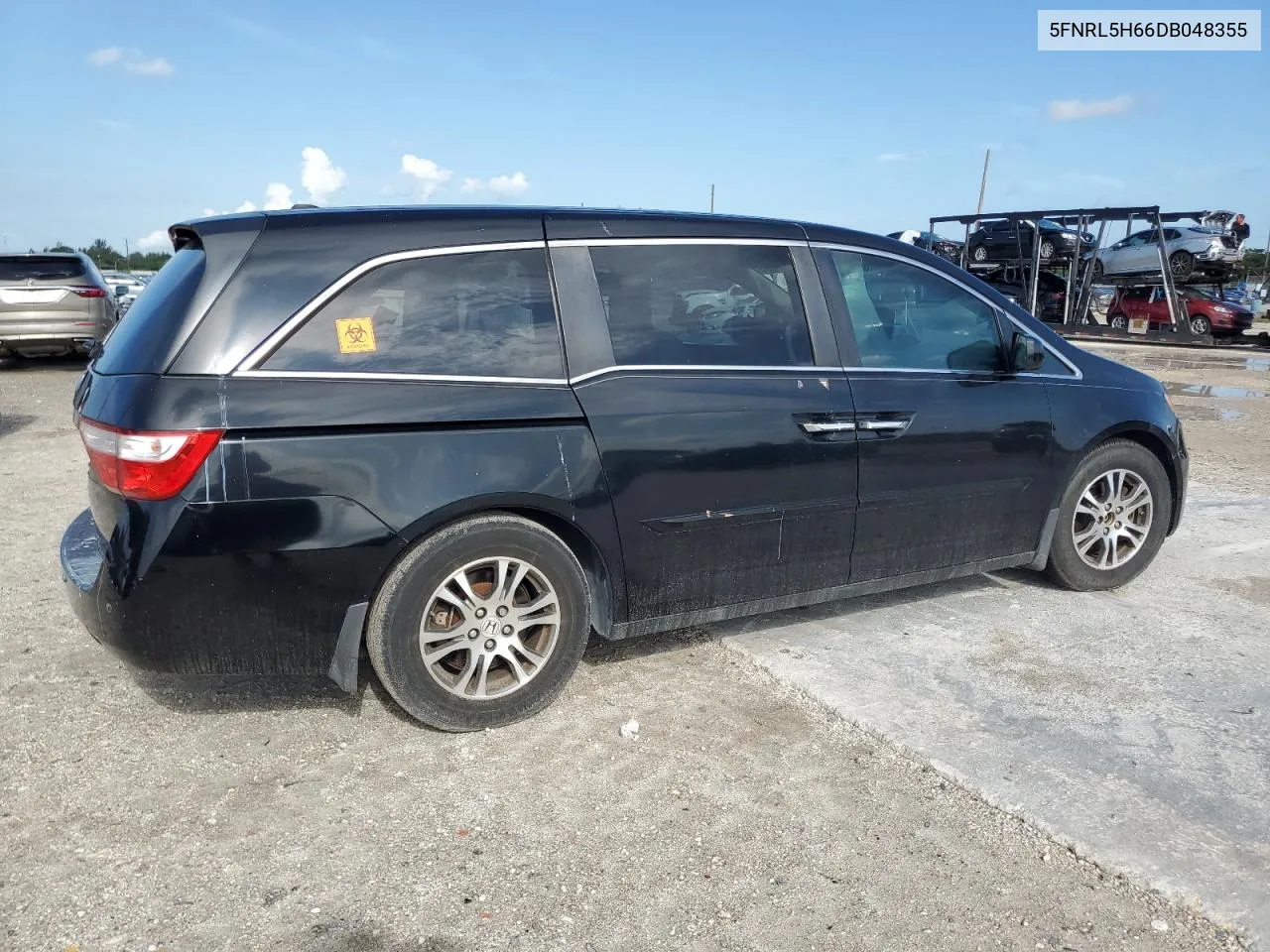 2013 Honda Odyssey Exl VIN: 5FNRL5H66DB048355 Lot: 70983804