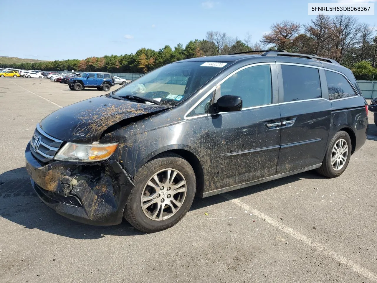 5FNRL5H63DB068367 2013 Honda Odyssey Exl