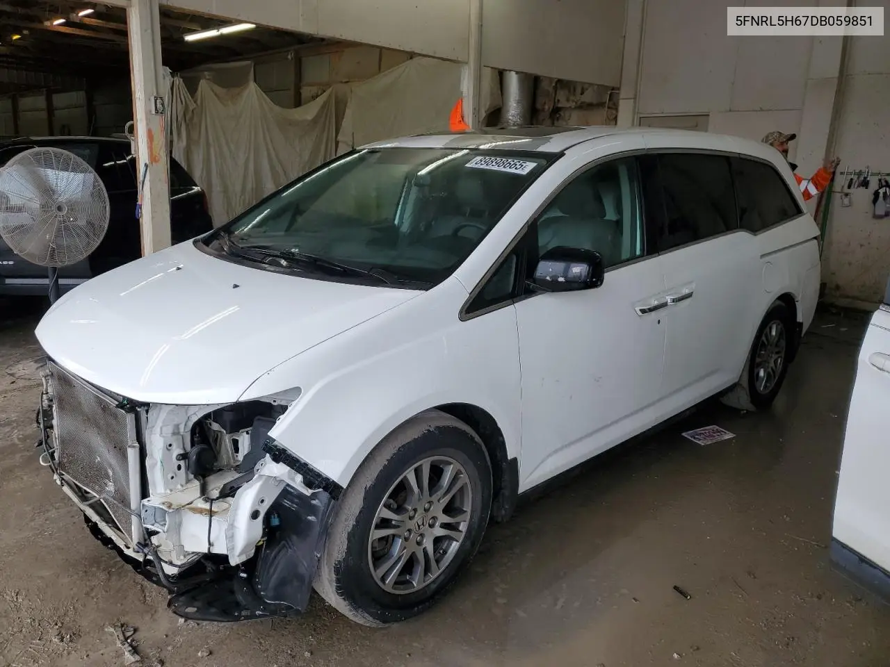 5FNRL5H67DB059851 2013 Honda Odyssey Exl