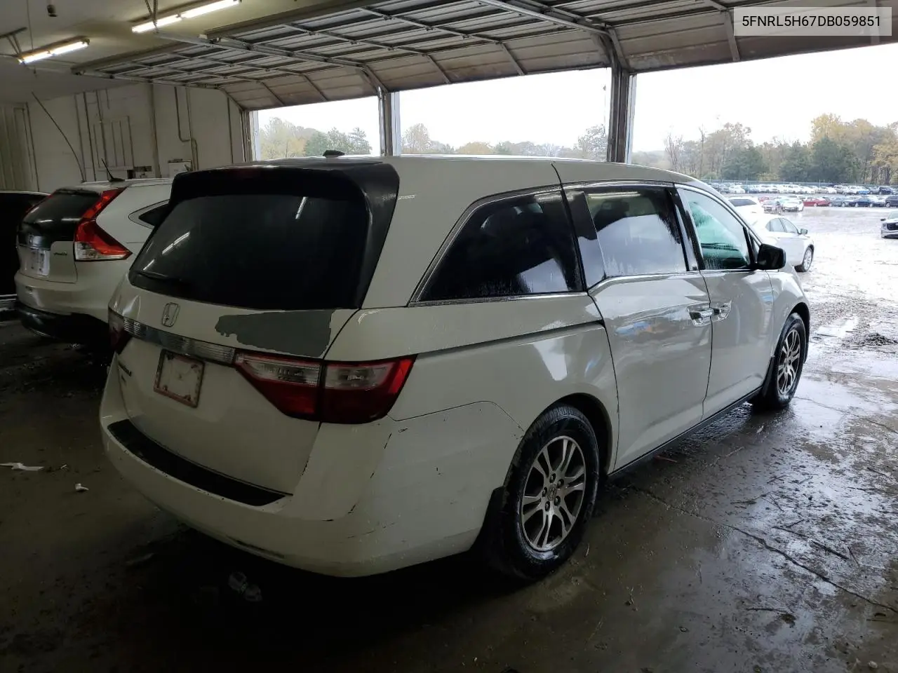 5FNRL5H67DB059851 2013 Honda Odyssey Exl