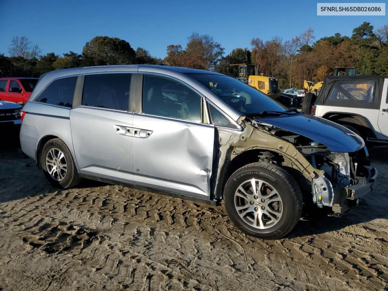 5FNRL5H65DB026086 2013 Honda Odyssey Exl