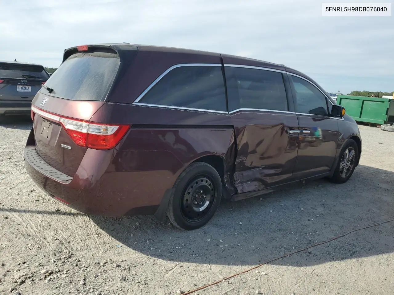 5FNRL5H98DB076040 2013 Honda Odyssey Touring