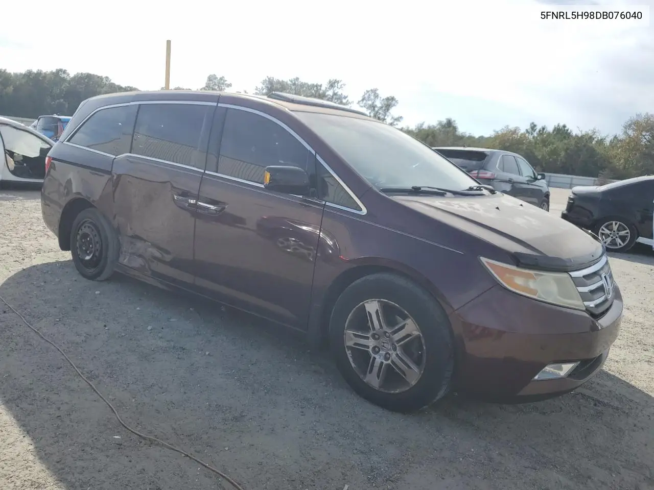 5FNRL5H98DB076040 2013 Honda Odyssey Touring