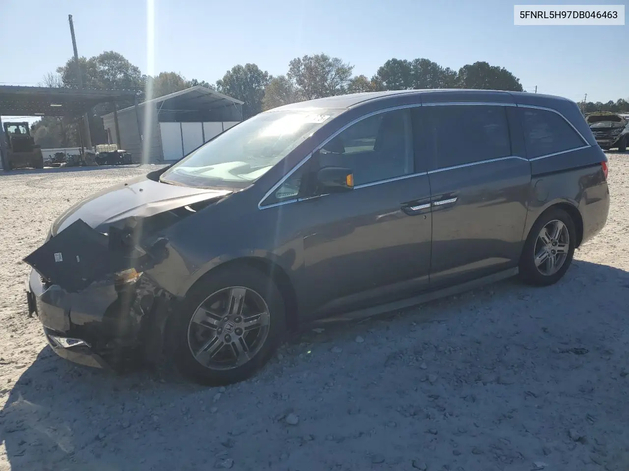 5FNRL5H97DB046463 2013 Honda Odyssey Touring