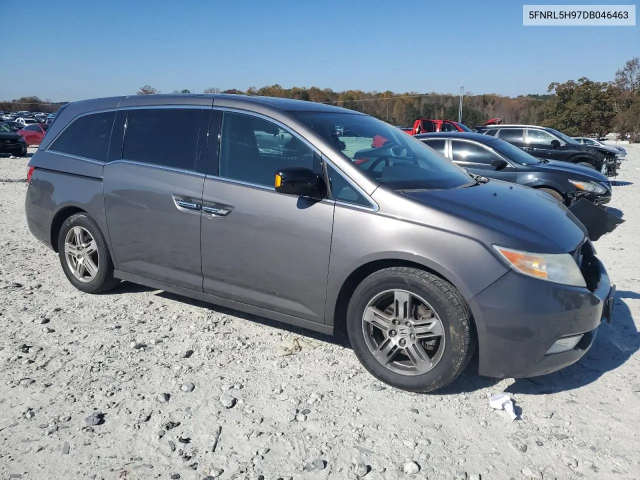 5FNRL5H97DB046463 2013 Honda Odyssey Touring