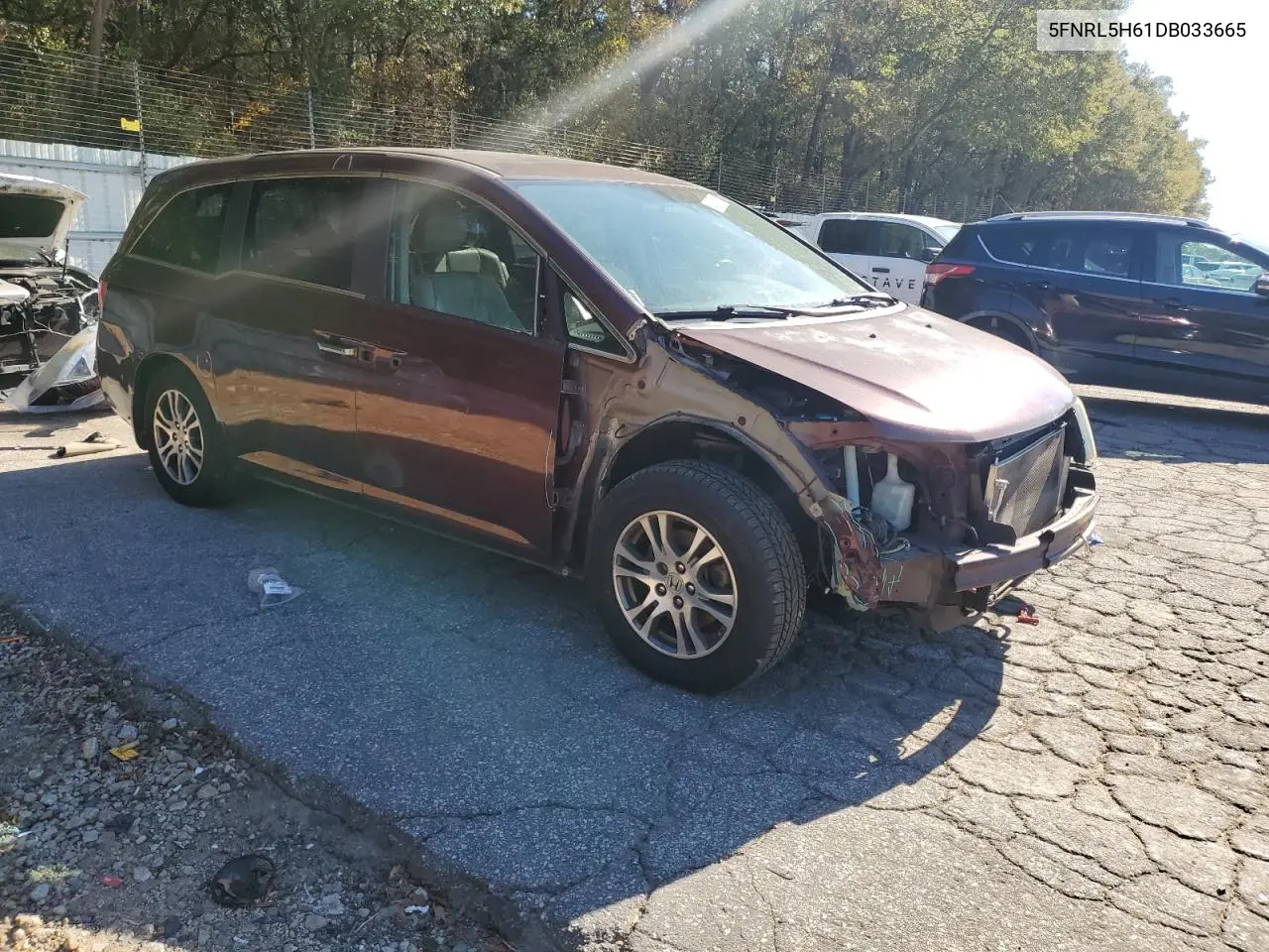 5FNRL5H61DB033665 2013 Honda Odyssey Exl