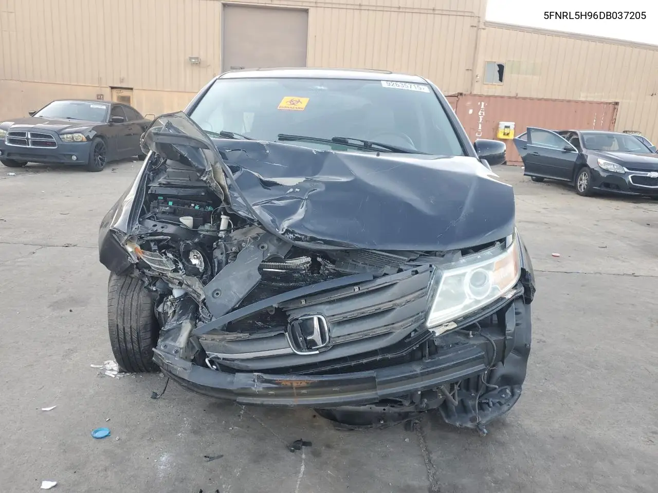 5FNRL5H96DB037205 2013 Honda Odyssey Touring