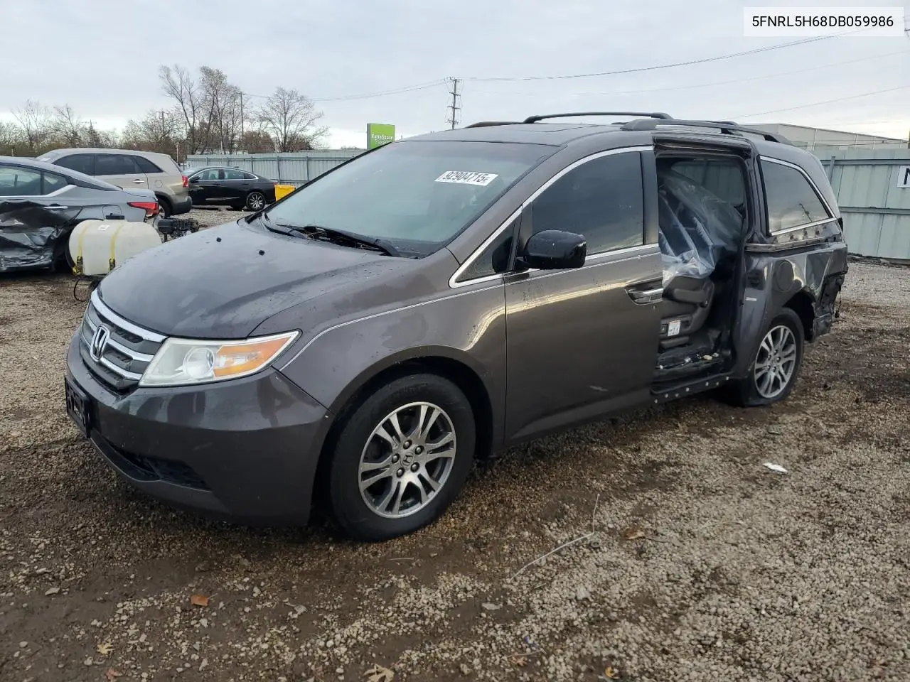5FNRL5H68DB059986 2013 Honda Odyssey Exl