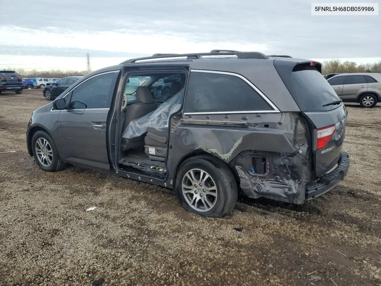 5FNRL5H68DB059986 2013 Honda Odyssey Exl