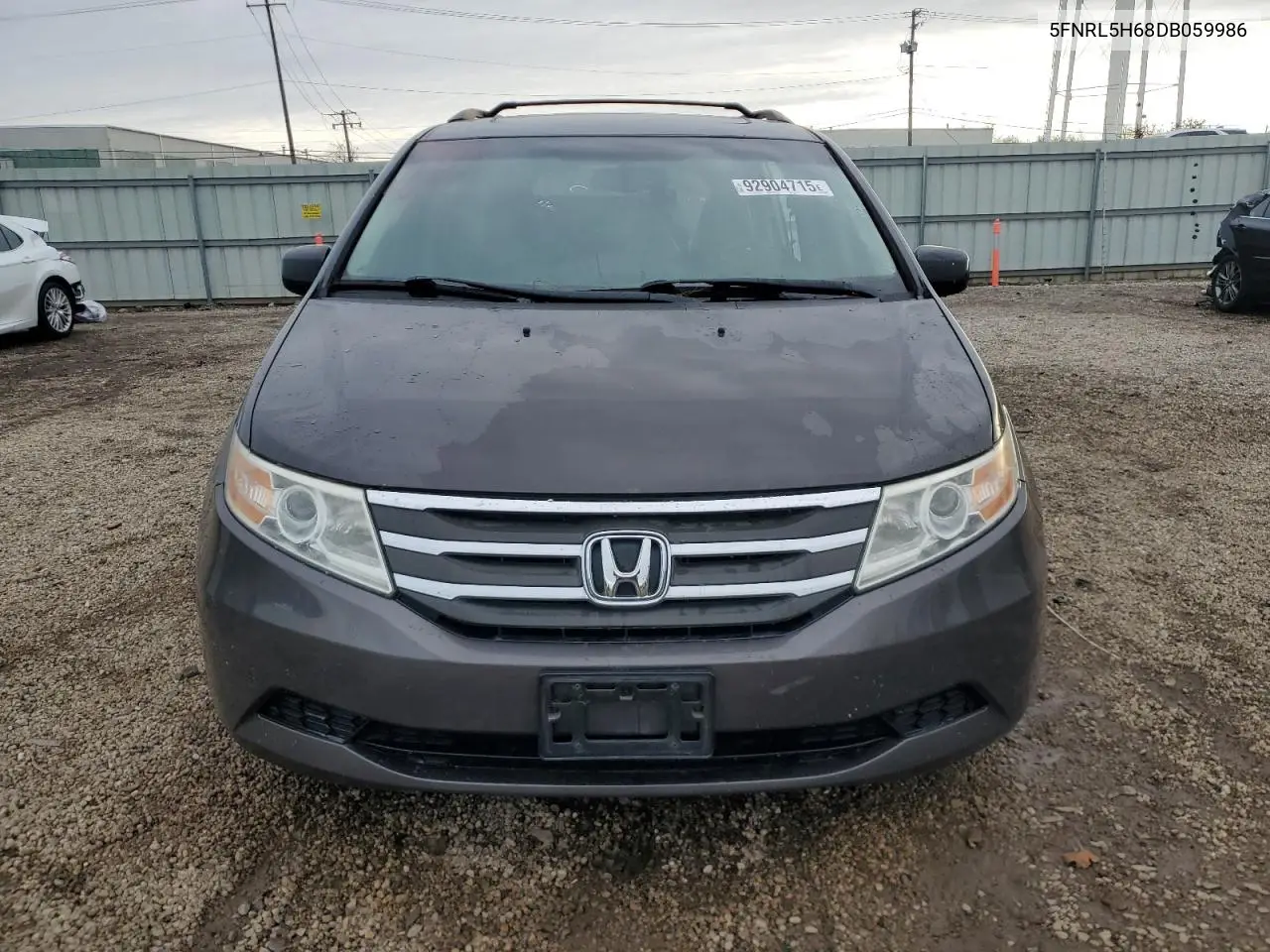 5FNRL5H68DB059986 2013 Honda Odyssey Exl