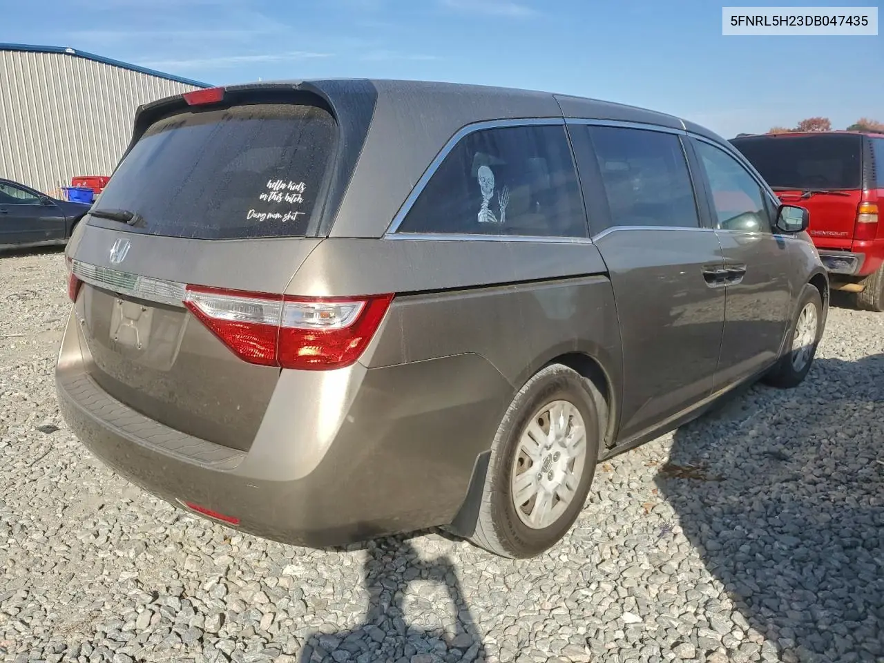 5FNRL5H23DB047435 2013 Honda Odyssey Lx