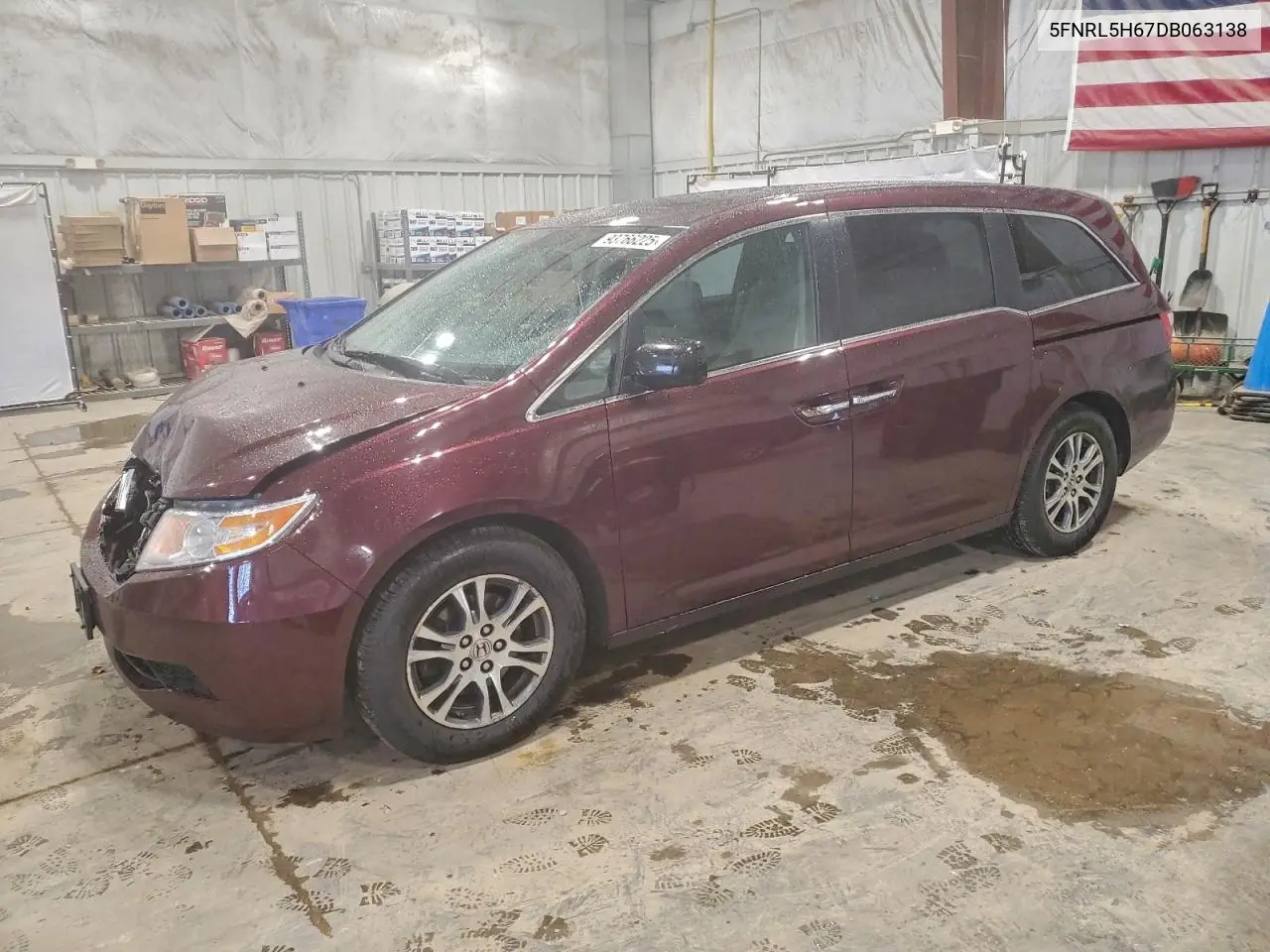 5FNRL5H67DB063138 2013 Honda Odyssey Exl