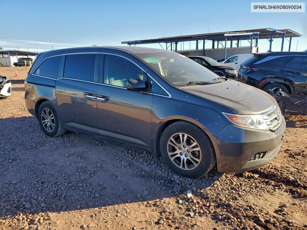 5FNRL5H69DB090034 2013 Honda Odyssey Exl