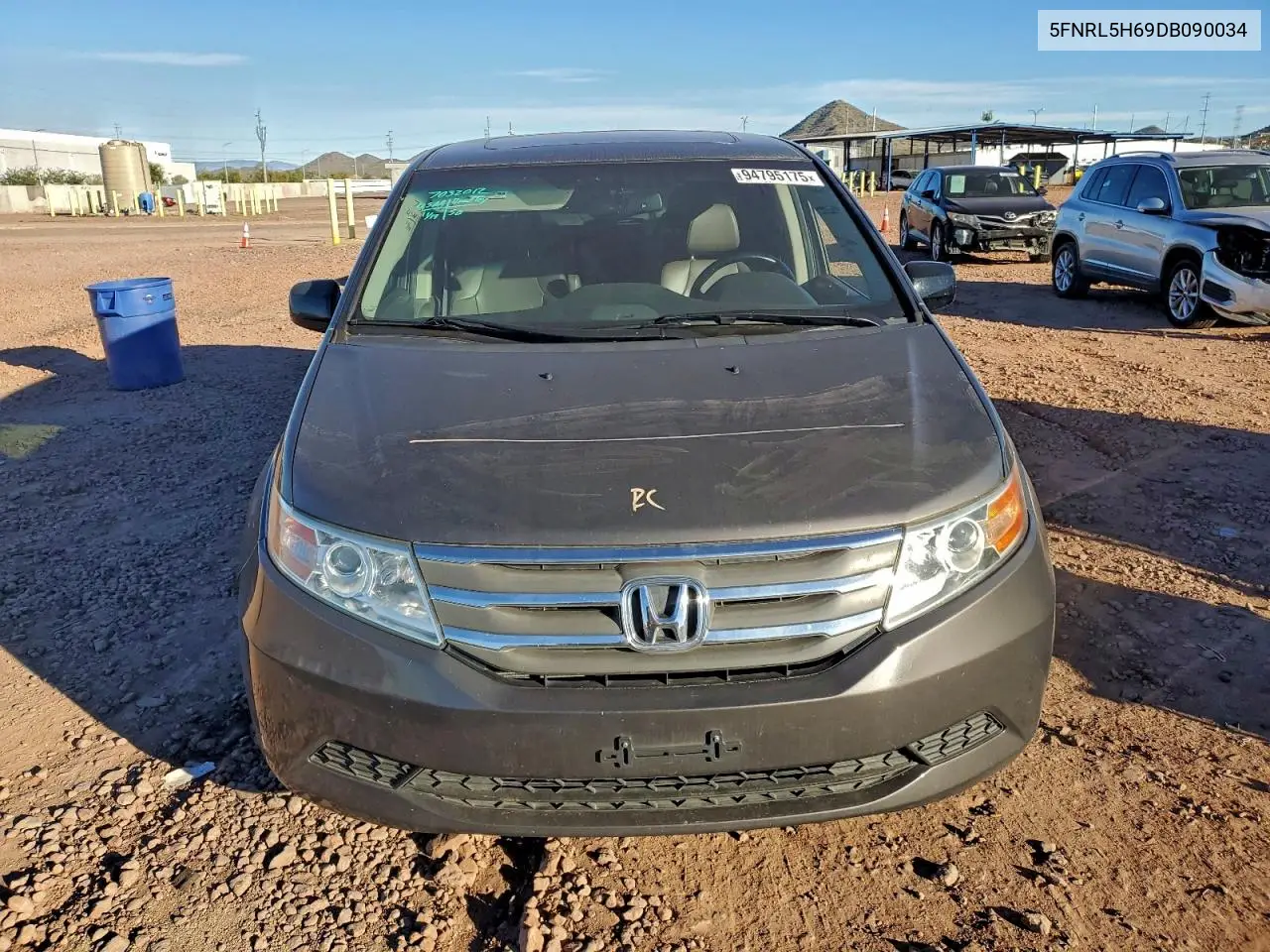 5FNRL5H69DB090034 2013 Honda Odyssey Exl