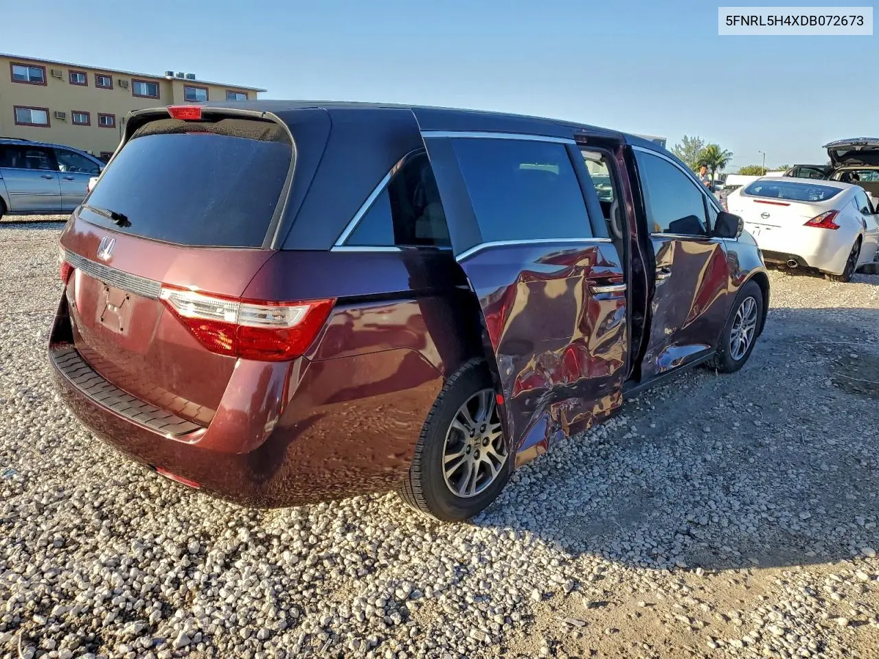 5FNRL5H4XDB072673 2013 Honda Odyssey Ex