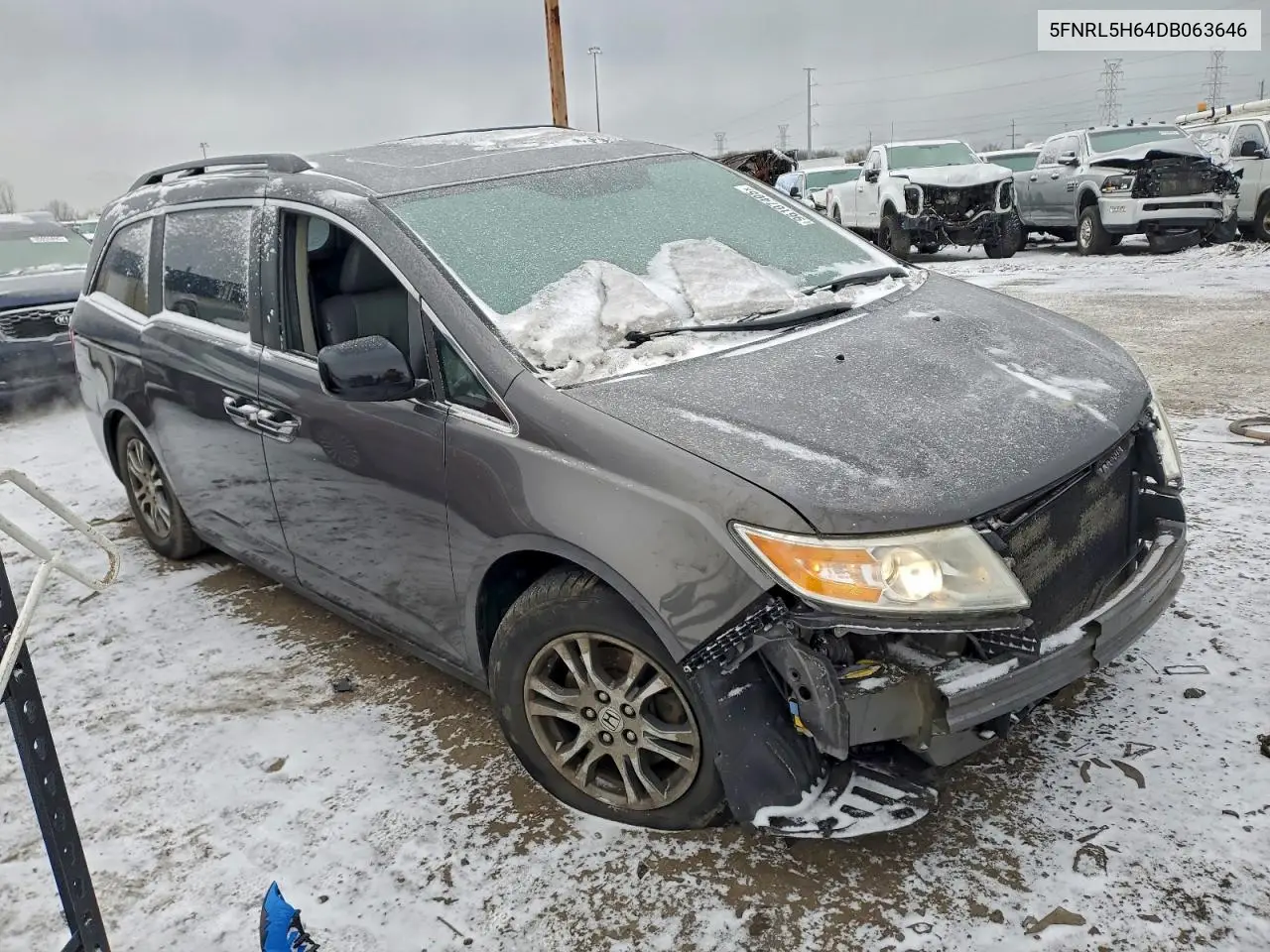 5FNRL5H64DB063646 2013 Honda Odyssey Exl