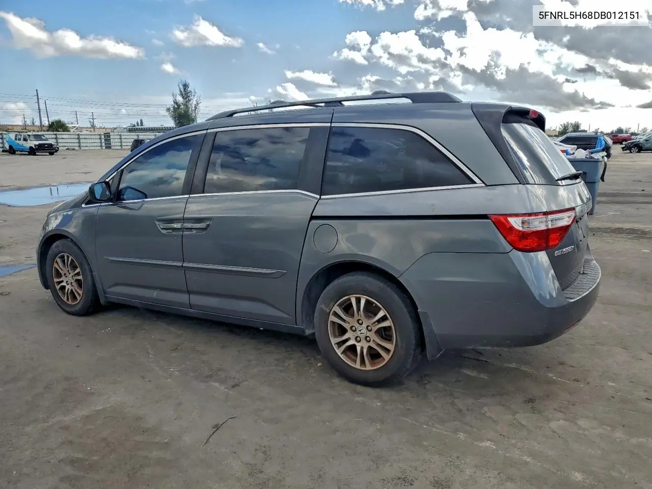 5FNRL5H68DB012151 2013 Honda Odyssey Exl
