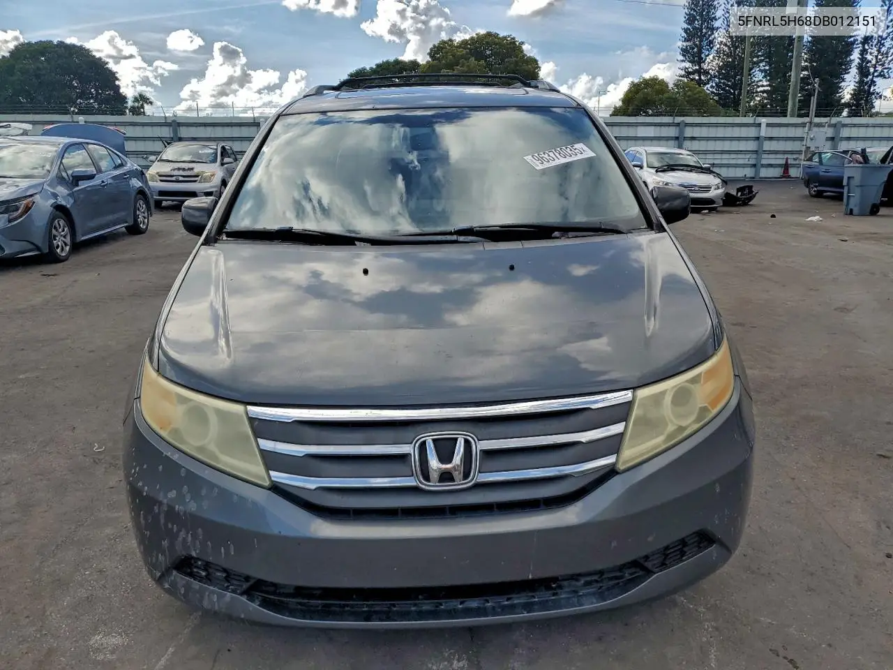 5FNRL5H68DB012151 2013 Honda Odyssey Exl