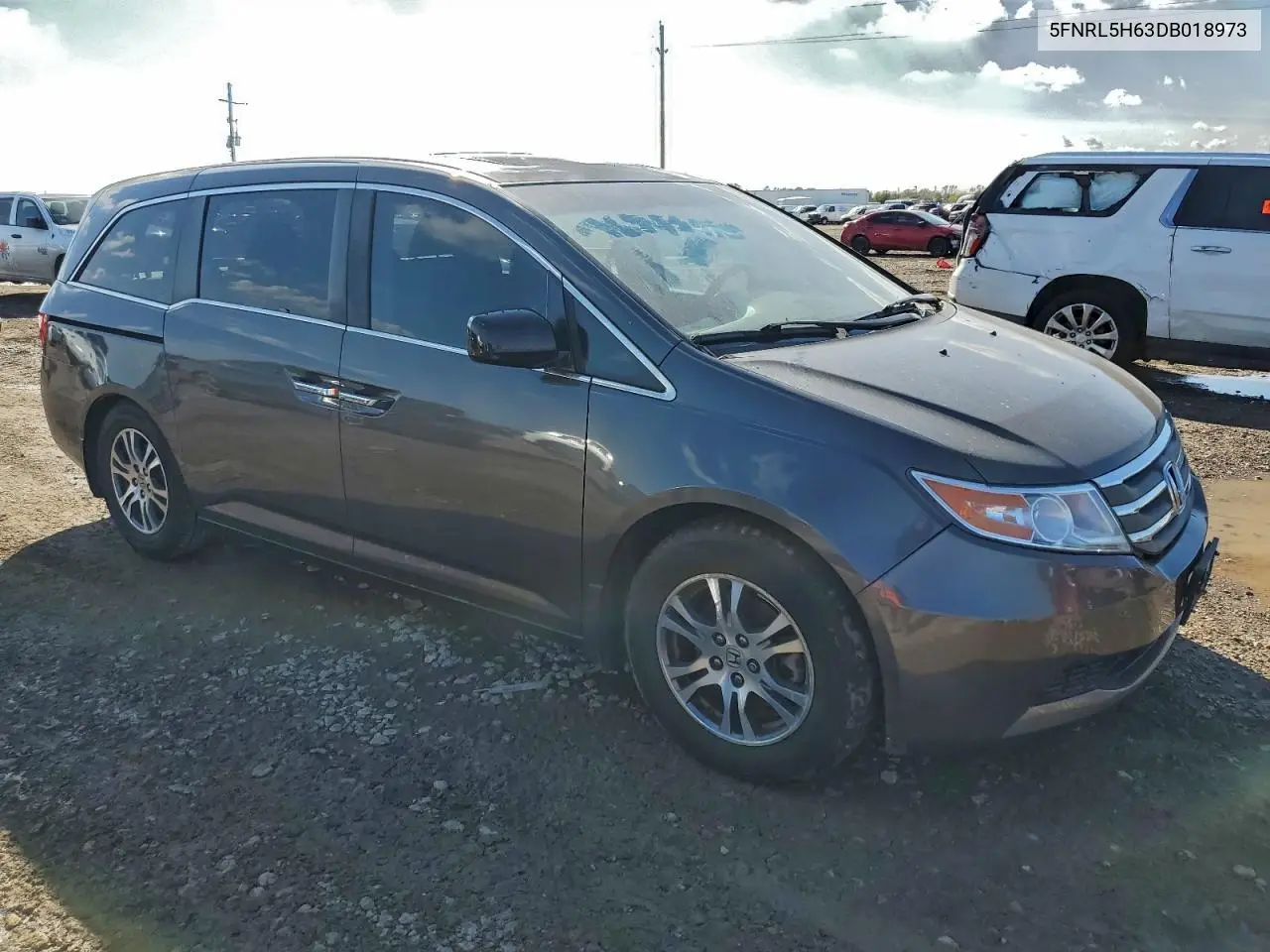 5FNRL5H63DB018973 2013 Honda Odyssey Exl