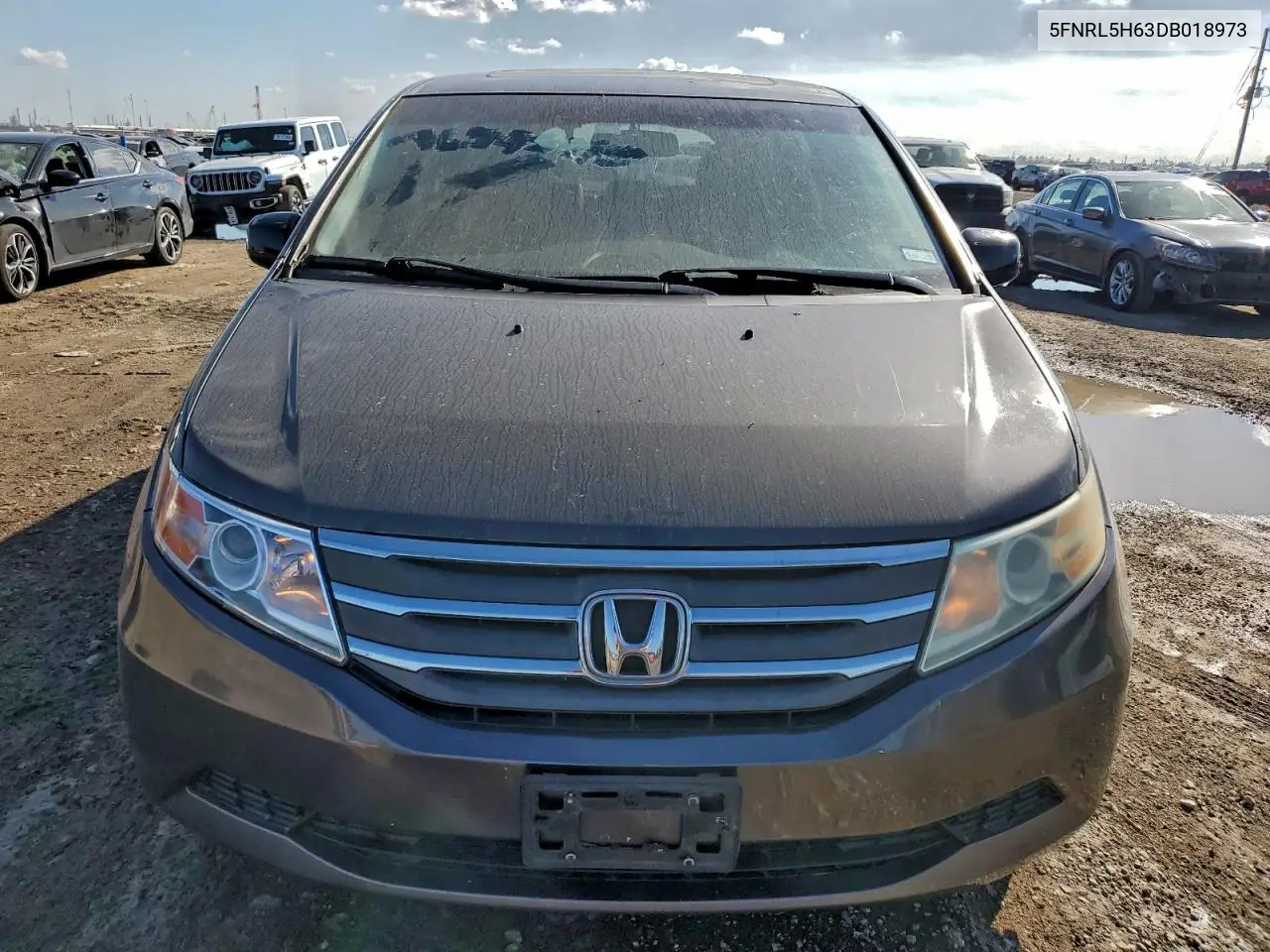5FNRL5H63DB018973 2013 Honda Odyssey Exl