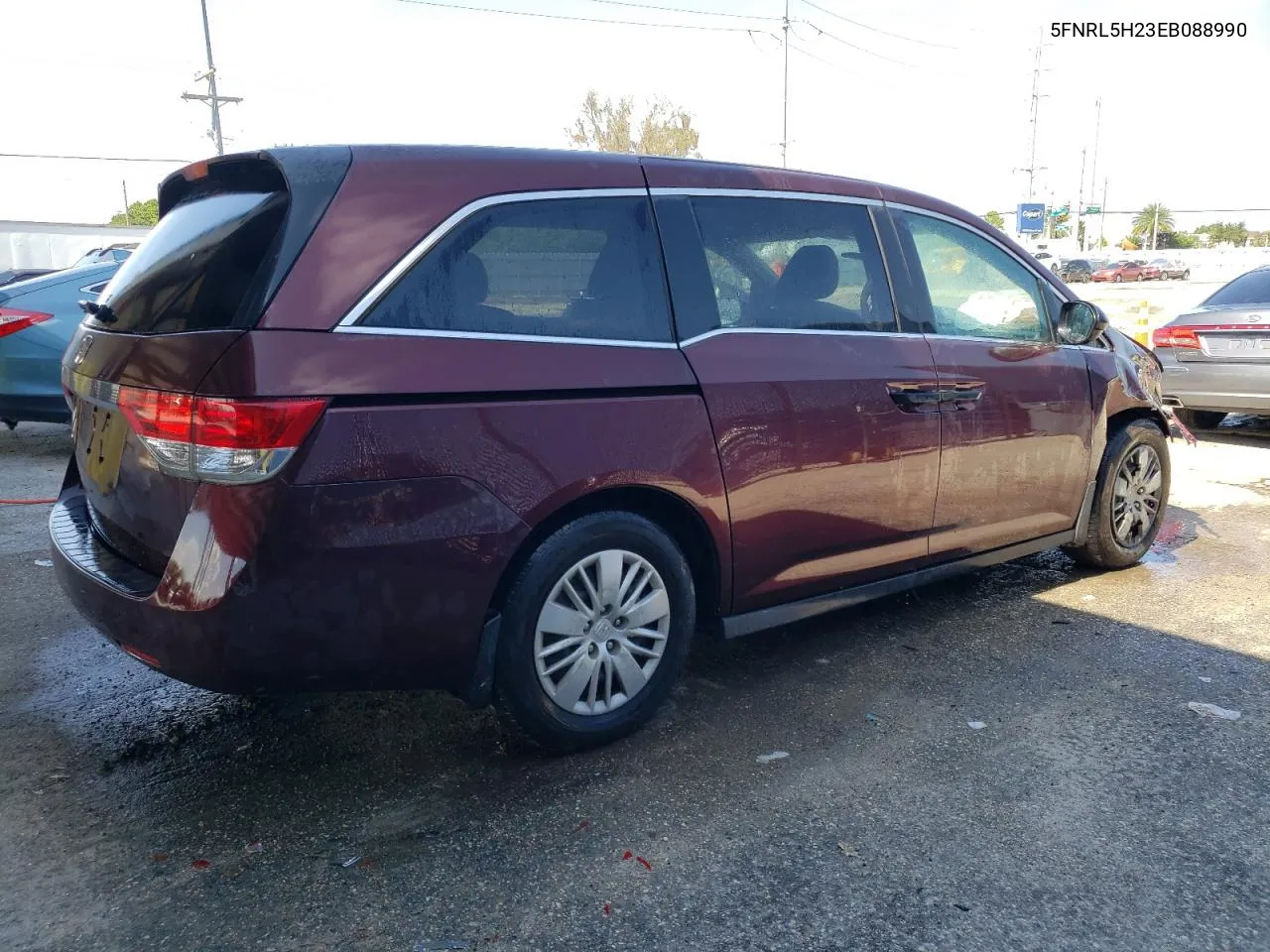 5FNRL5H23EB088990 2014 Honda Odyssey Lx