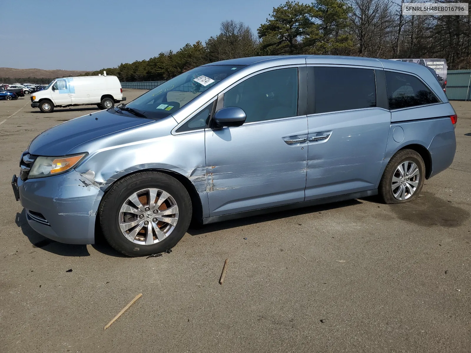 2014 Honda Odyssey Ex VIN: 5FNRL5H48EB016796 Lot: 65306564