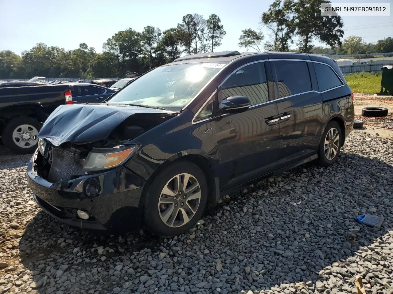 2014 Honda Odyssey Touring VIN: 5FNRL5H97EB095812 Lot: 72391194