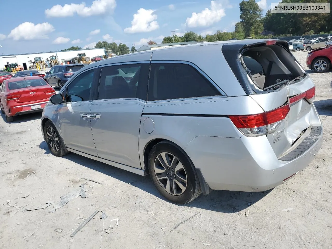 5FNRL5H90EB109341 2014 Honda Odyssey Touring