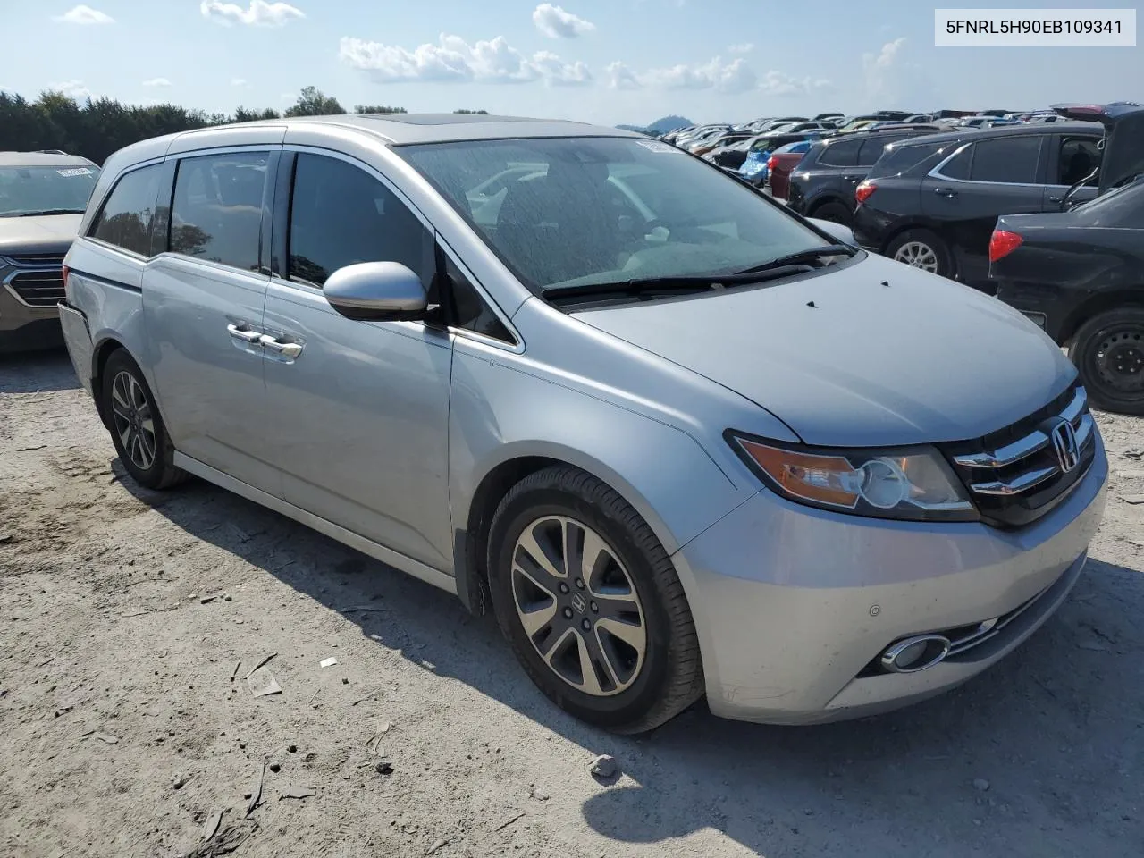 2014 Honda Odyssey Touring VIN: 5FNRL5H90EB109341 Lot: 72509134