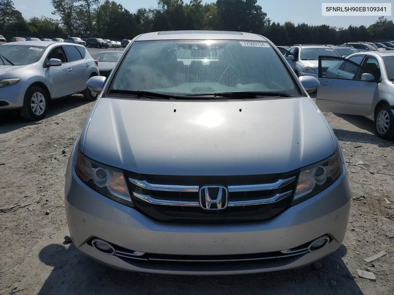 5FNRL5H90EB109341 2014 Honda Odyssey Touring