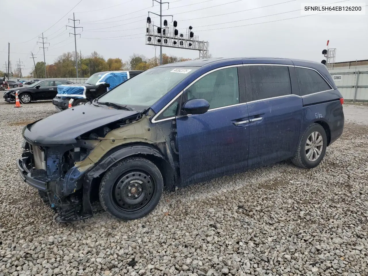 5FNRL5H64EB126200 2014 Honda Odyssey Exl