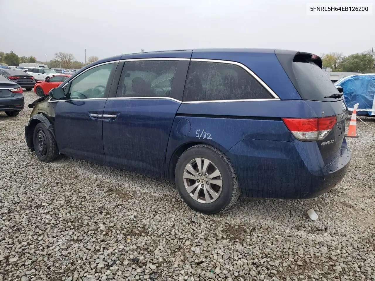 5FNRL5H64EB126200 2014 Honda Odyssey Exl