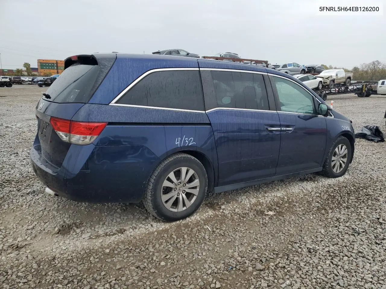 5FNRL5H64EB126200 2014 Honda Odyssey Exl