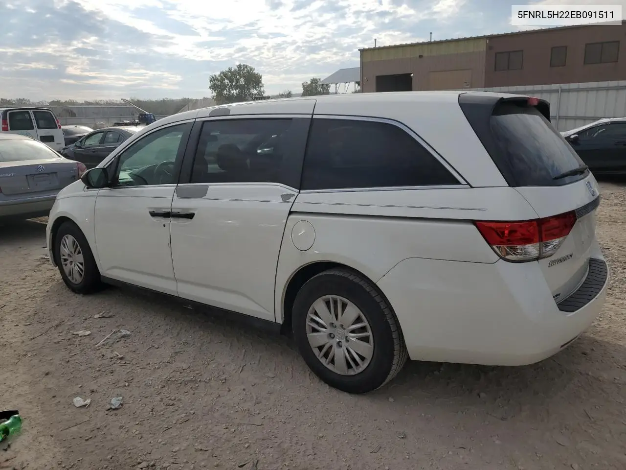5FNRL5H22EB091511 2014 Honda Odyssey Lx