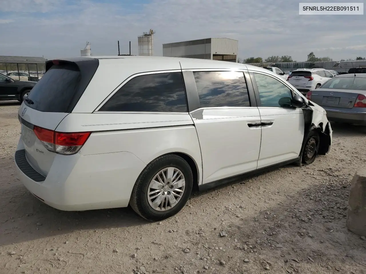 5FNRL5H22EB091511 2014 Honda Odyssey Lx