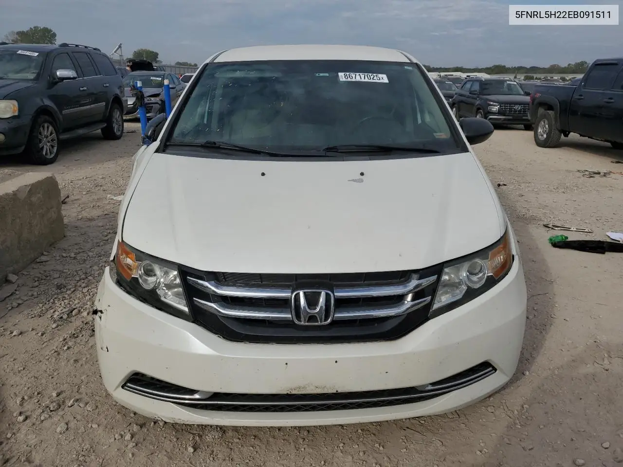 5FNRL5H22EB091511 2014 Honda Odyssey Lx