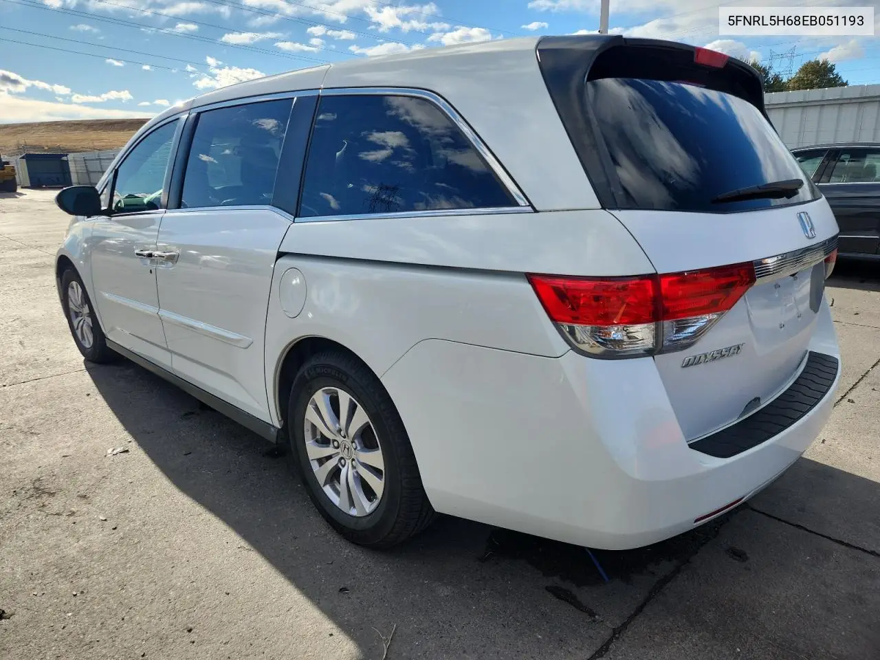 5FNRL5H68EB051193 2014 Honda Odyssey Exl