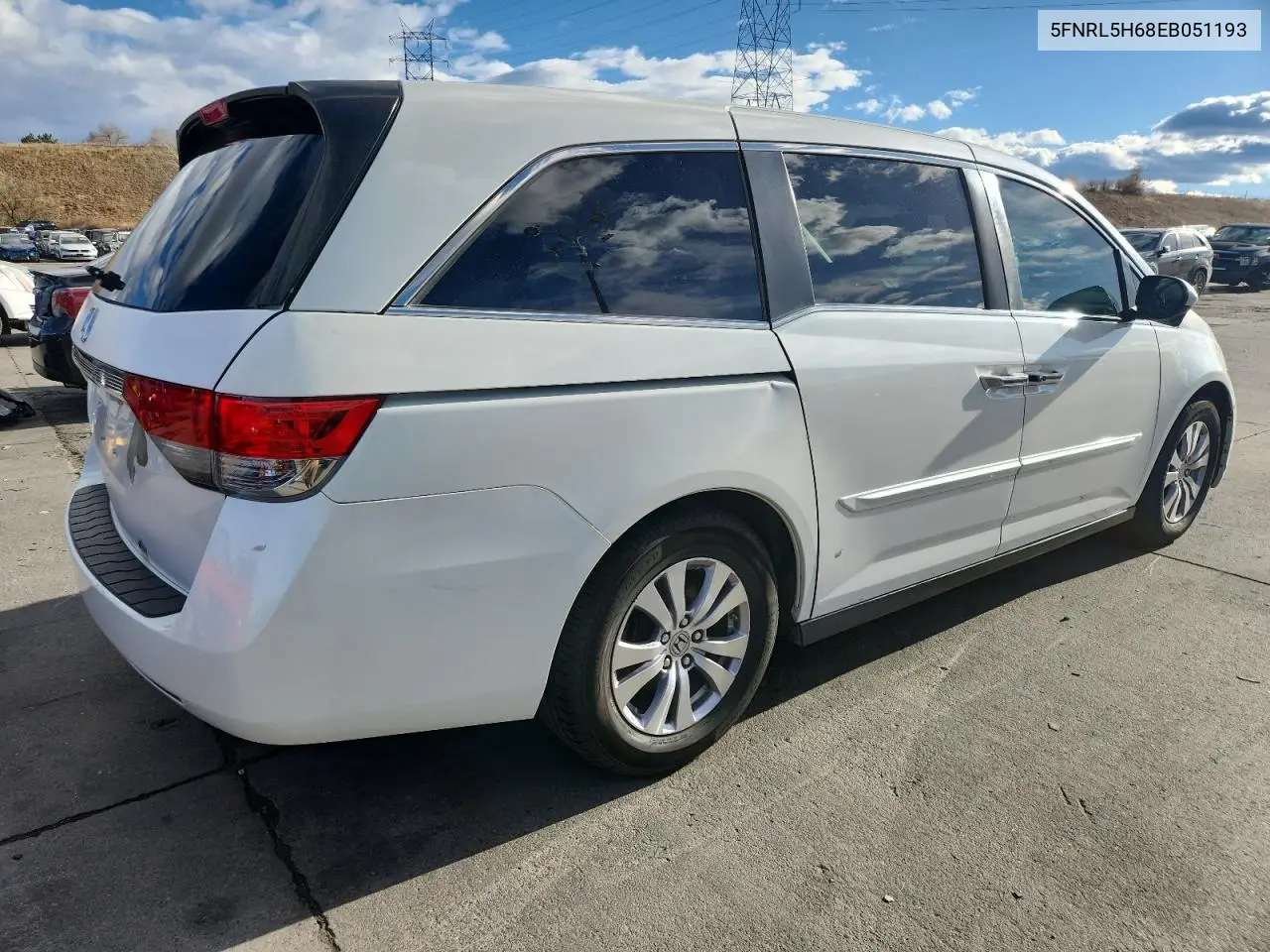 5FNRL5H68EB051193 2014 Honda Odyssey Exl