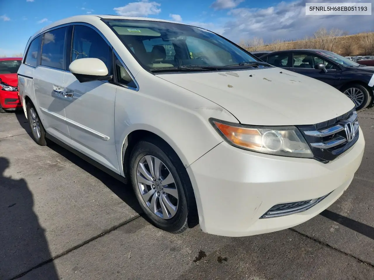 5FNRL5H68EB051193 2014 Honda Odyssey Exl