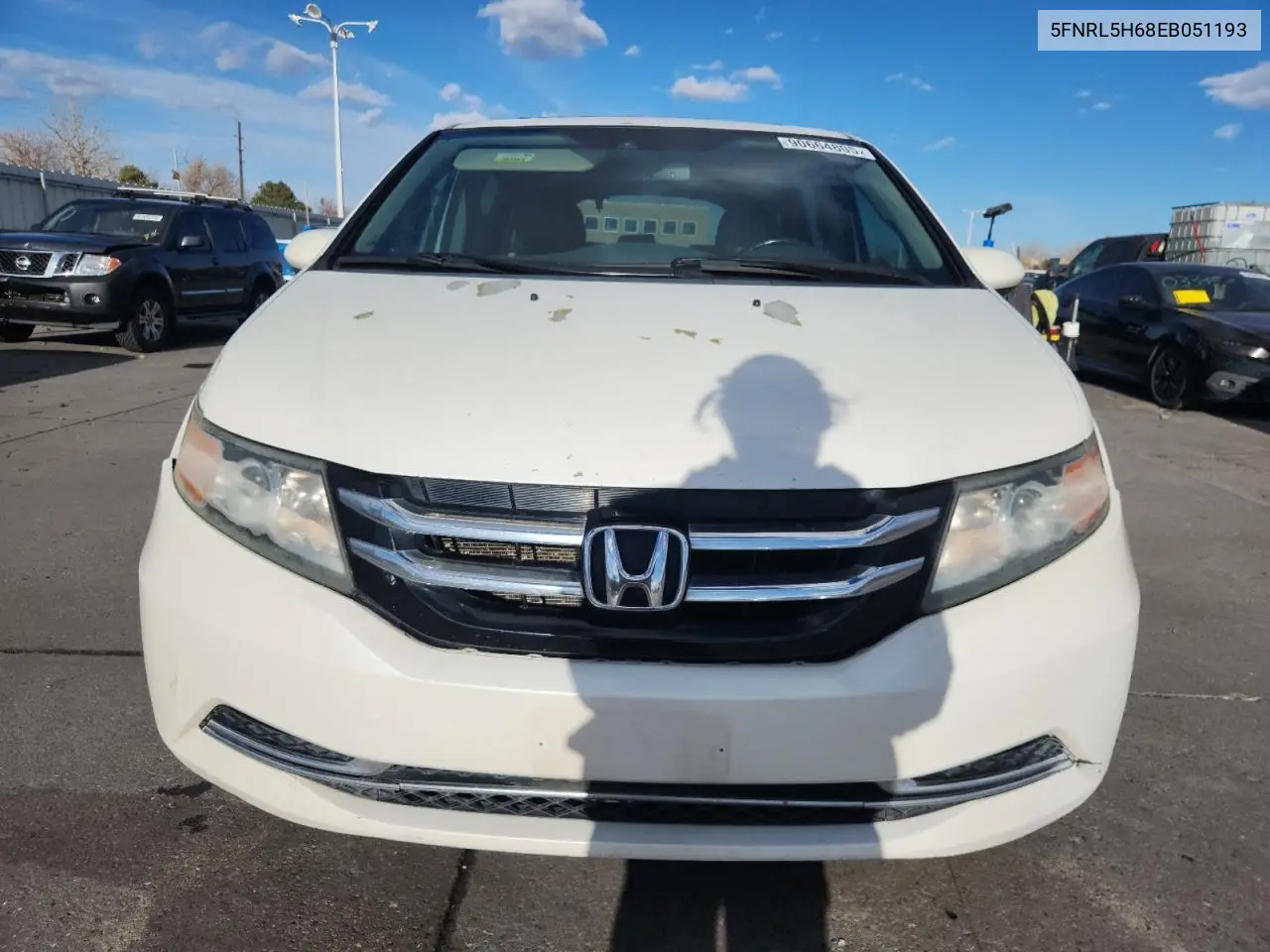 5FNRL5H68EB051193 2014 Honda Odyssey Exl