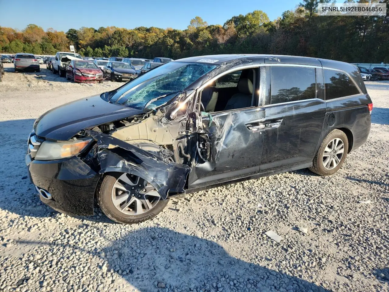 5FNRL5H92EB046856 2014 Honda Odyssey Touring