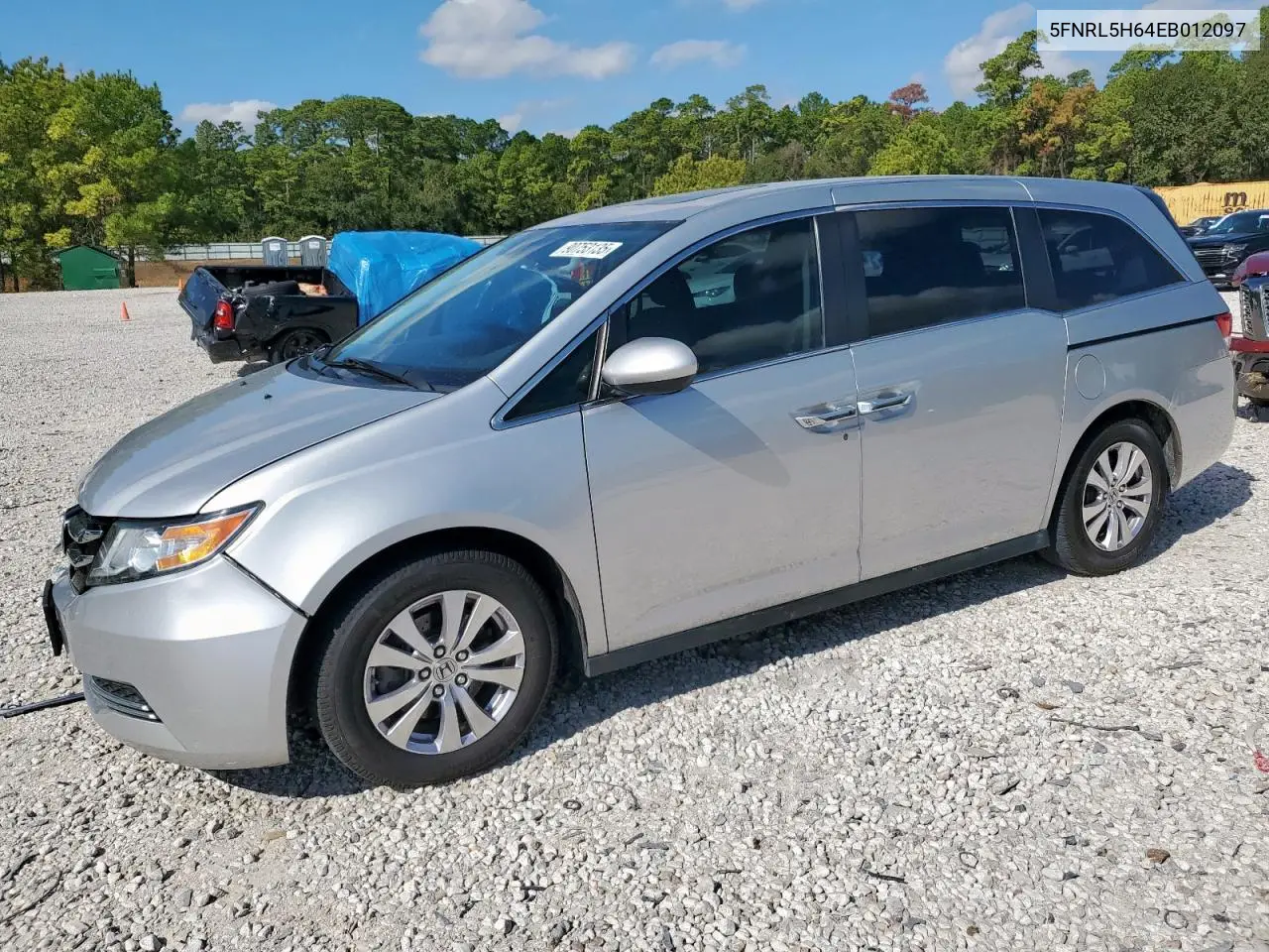 5FNRL5H64EB012097 2014 Honda Odyssey Exl