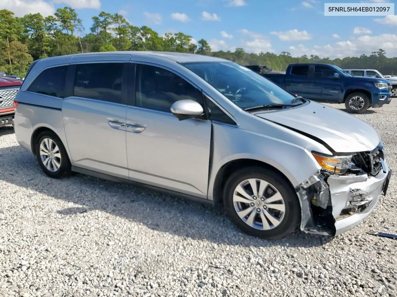 5FNRL5H64EB012097 2014 Honda Odyssey Exl