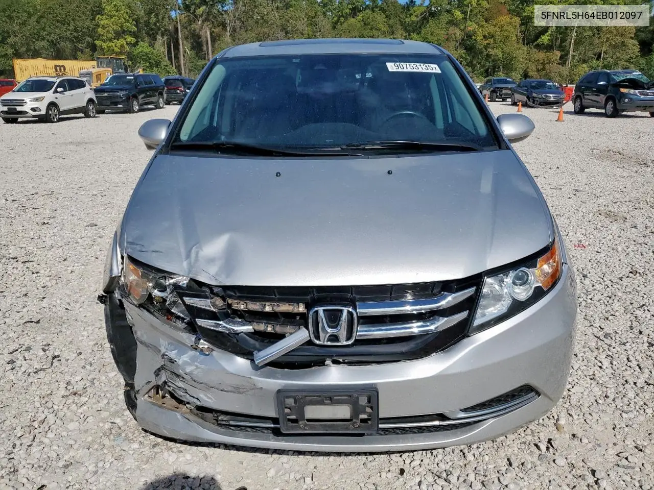 5FNRL5H64EB012097 2014 Honda Odyssey Exl