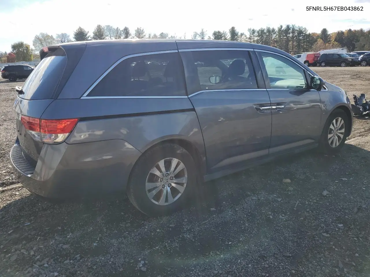 5FNRL5H67EB043862 2014 Honda Odyssey Exl