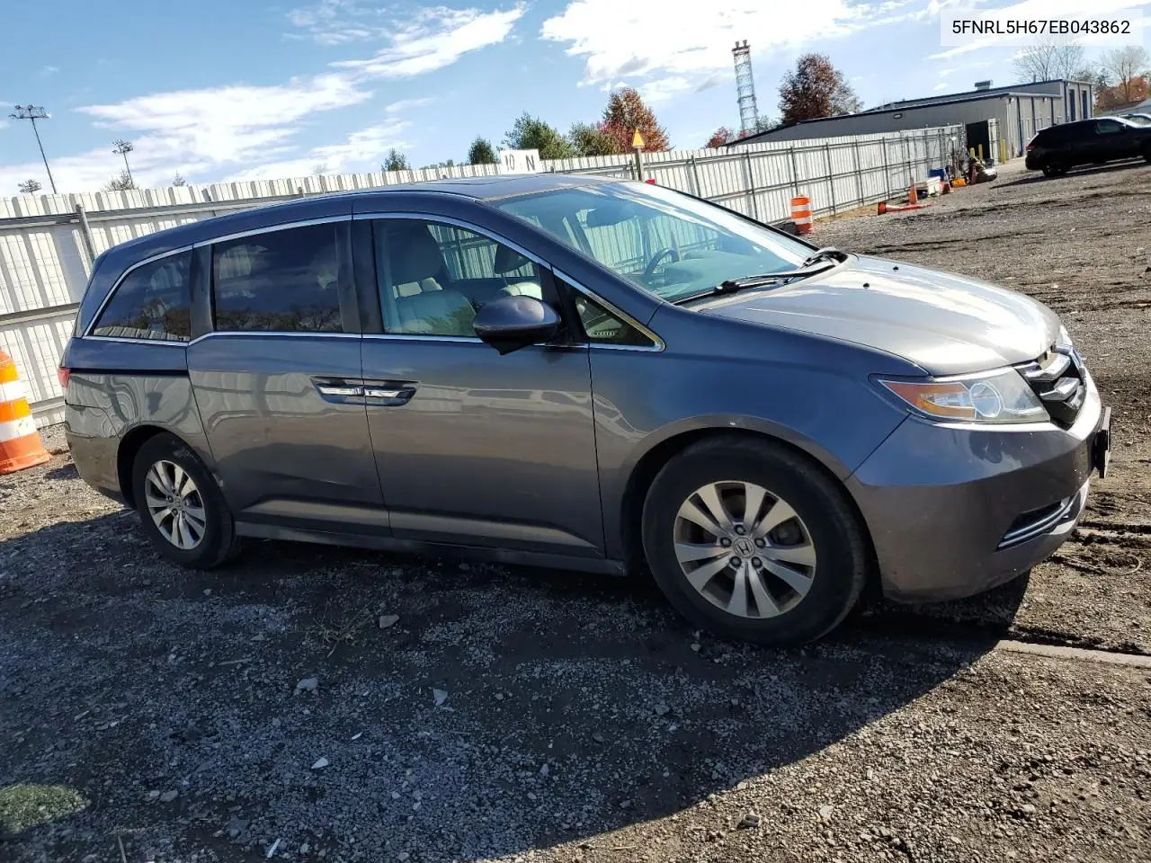 5FNRL5H67EB043862 2014 Honda Odyssey Exl