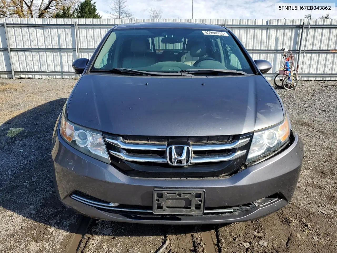 5FNRL5H67EB043862 2014 Honda Odyssey Exl