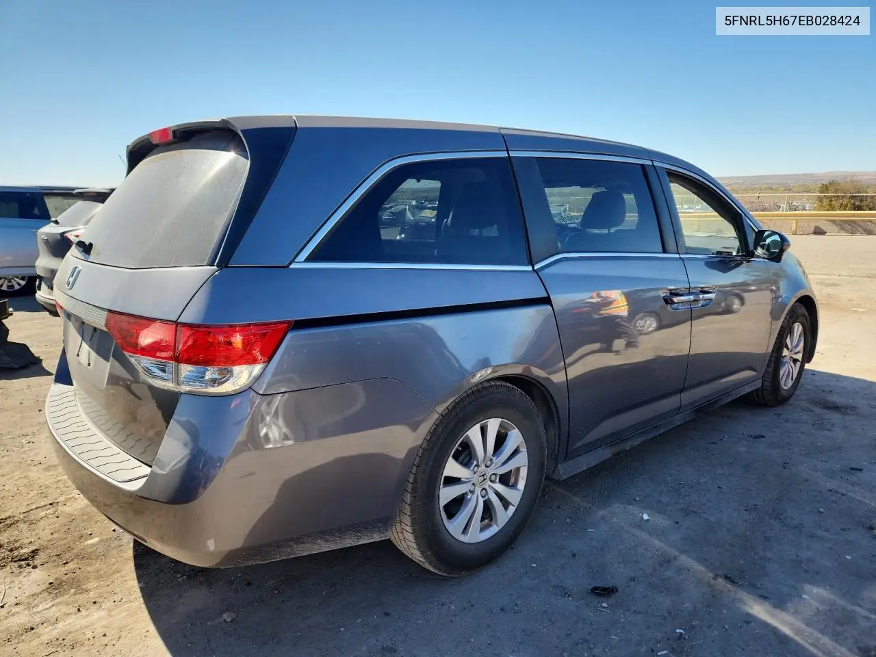 5FNRL5H67EB028424 2014 Honda Odyssey Exl