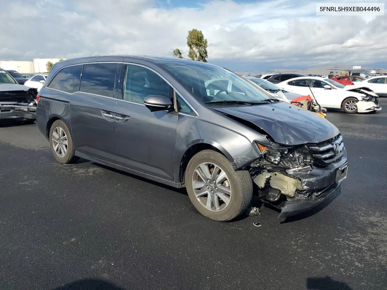 5FNRL5H9XEB044496 2014 Honda Odyssey Touring